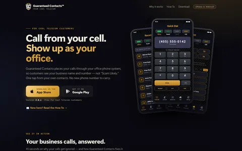 Screenshot of GuaranteedContacts.com